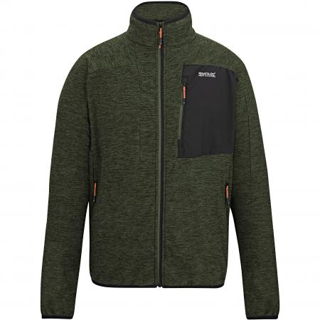  Scaris Knitted Fleece Jacket Men (Dark Khaki)