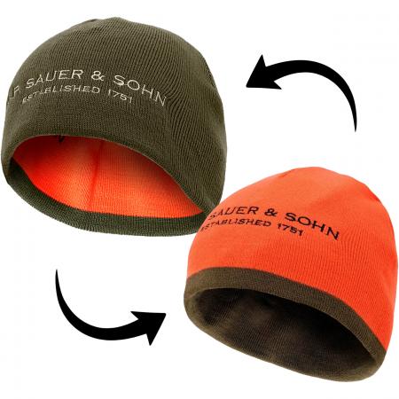  Wendemütze Unisex (Grün/Orange)