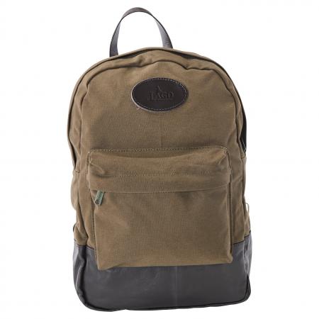  Canvas-/Leder Rucksack Travel
