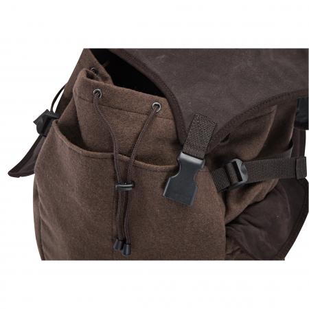  Loden/leather backpack Gigax