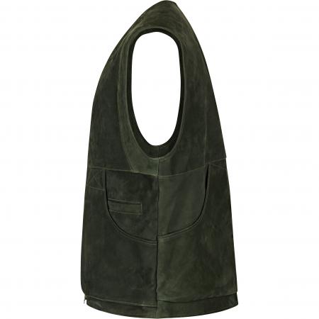 il Lago Prestige Lederweste Field Vest Herren (Oliv)