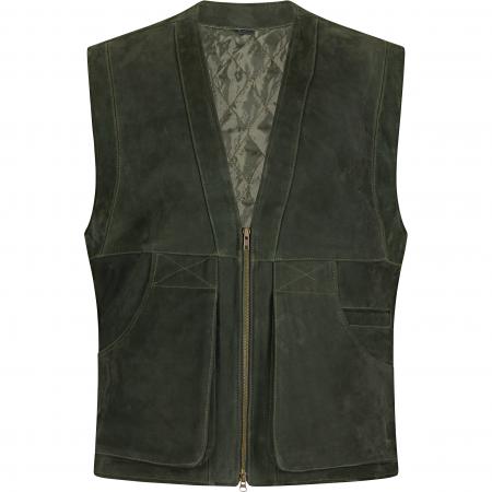  Lederweste Field Vest Herren (Oliv)
