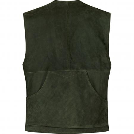 il Lago Prestige Lederweste Field Vest Herren (Oliv)