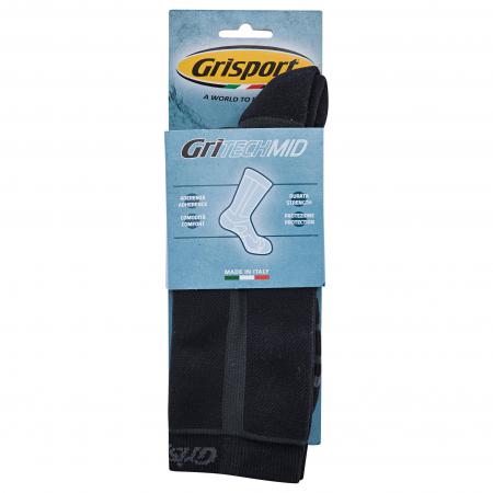 GRITech Mid Funktionssocken Unisex, lang (Black)
