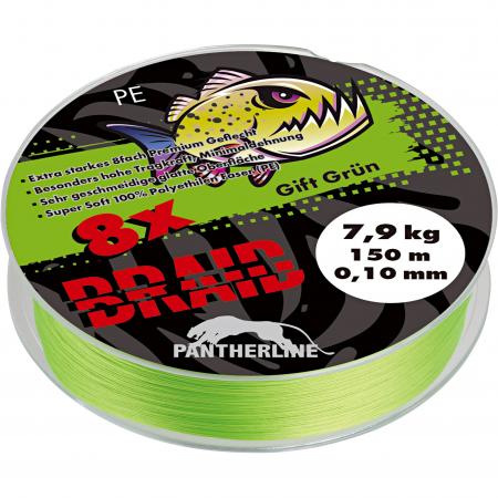  Pantherline Braid 8fach geflochten (gift grün)