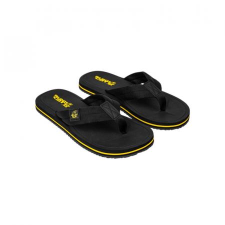 Black Cat Flip-Flops Slippers (Black/Yellow)