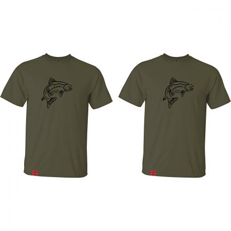 il Lago Prestige Catch & Wear 2er Pack Shirt Motiv "Forelle"