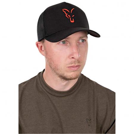  Collection Trucker Cap (Black/Orange)