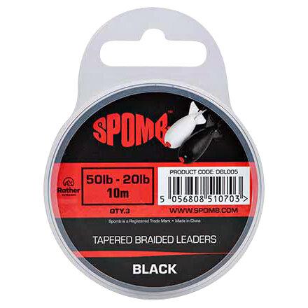  Tapered Braided Leaders (black)