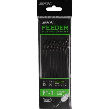 Snelled Feeder FT-1 Bayonet Rigs-Braid