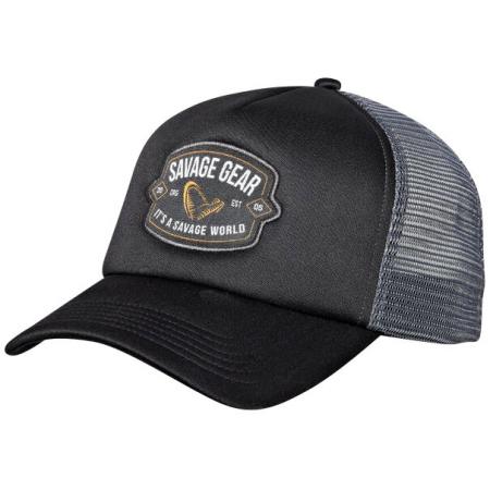  Badge Trucker Cap Black