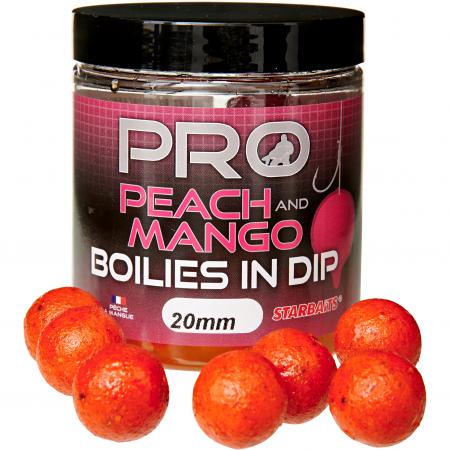  Pro Boilies in Dip (Peach & Mango)
