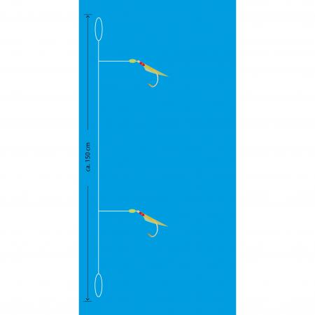  Real Skin Vorfach Rig 2 (Chartreuse)