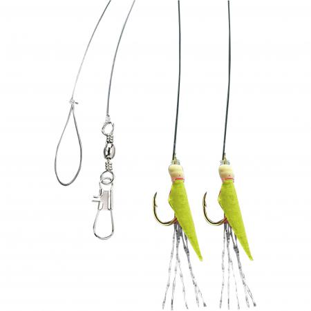  Real Skin Vorfach Rig 2 (Chartreuse)