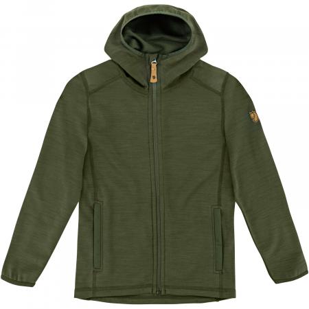  Keb Fleece Hoodie Kinder (Deep Forest)