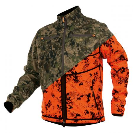  Rhon-S Softshell Herren (Camo Pixel Forest/Hi-visibility PPE Blaze)