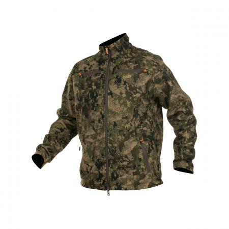  Rhon-S Softshell Herren (Camo Pixel Forest/Hi-visibility PPE Blaze)