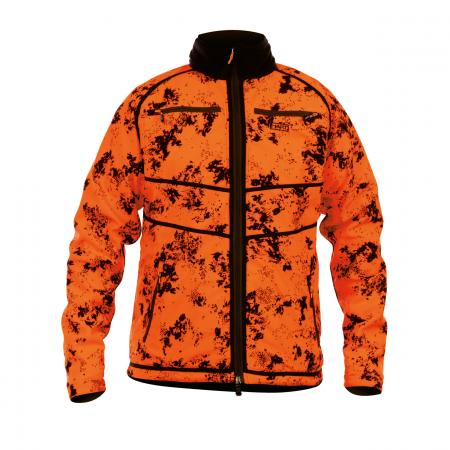  Rhon-S Softshell Herren (Camo Pixel Forest/Hi-visibility PPE Blaze)