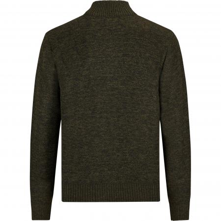 Il Lago Strickfleecejacke Alpenblick Herren (Oliv)