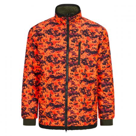 Wende-Faserpelzjacke Bergfjord LTX Herren (Dunkel Oliv/phantomX Orange Blaze)
