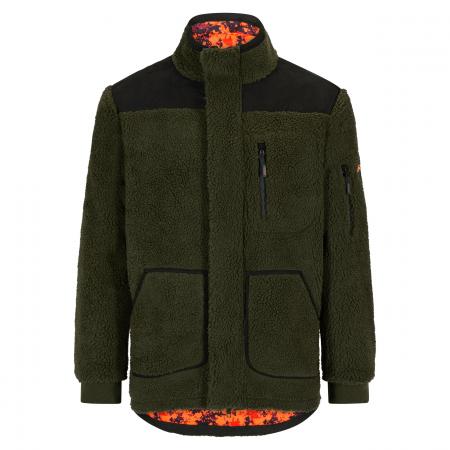  Wende-Faserpelzjacke Bergfjord LTX Herren (Dunkel Oliv/phantomX Orange Blaze)