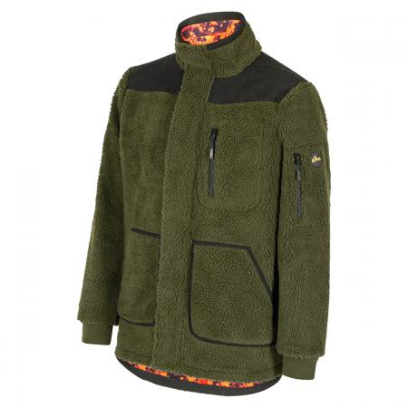  Wende-Faserpelzjacke Bergfjord LTX Herren (Dunkel Oliv/phantomX Orange Blaze)