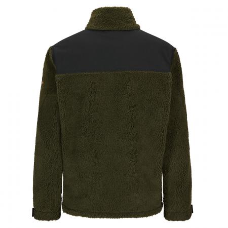 Il Lago Faserpelzpullover Bergfjord Herren (Dunkel Oliv)