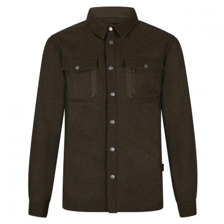 Il Lago Lodenhemd Forest Core Herren (Oliv/Braun)