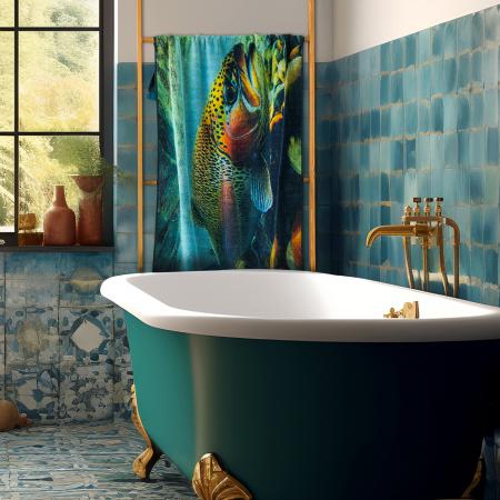 Zwoltex Handtuch mit Motiv "Forelle"