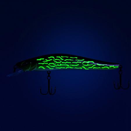 C4 Minnow - Pike Stream | Acid Lime (Glow)