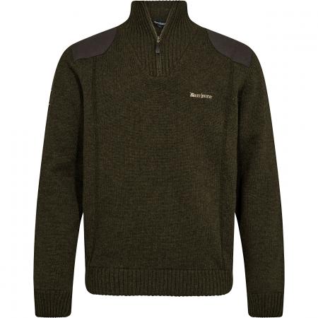  Finley Strickpullover mit ½-Reißverschluss Herren (Woodland Melange)