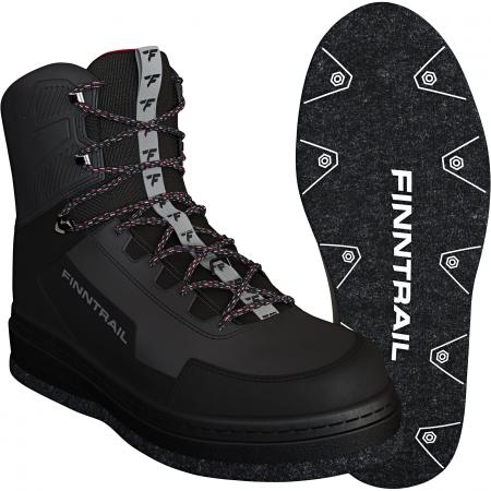 Finntrail Watschuh Wademan Darkgrey (Filzsohle)
