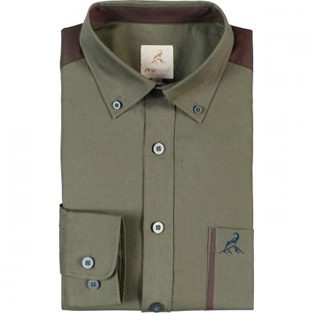  Nouan Langarm-Hemd Herren (Khaki/Ibex)