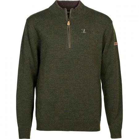 Islande Bestickter Troyer Herren, m. Percussion-Motiv (Khaki)