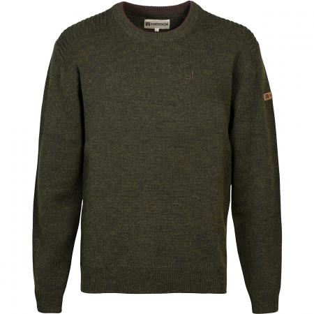  Islande Jagdpullover Herren, m. Rundhals (Khaki)