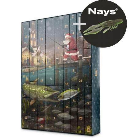 Raubfisch Adventskalender 2026 + GRATIS 1x Packung Nays SCR 2.5